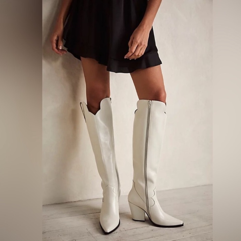FREE PEOPLE Iris Over-The-Knee Western Boots 9